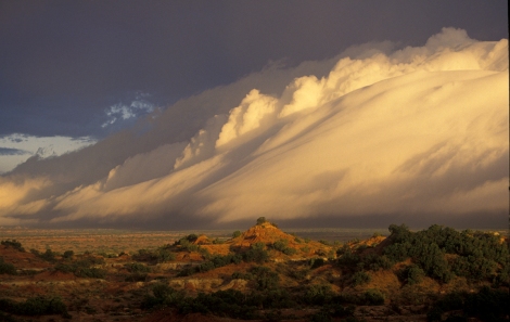 Storm over the exact landscape described by Marcy